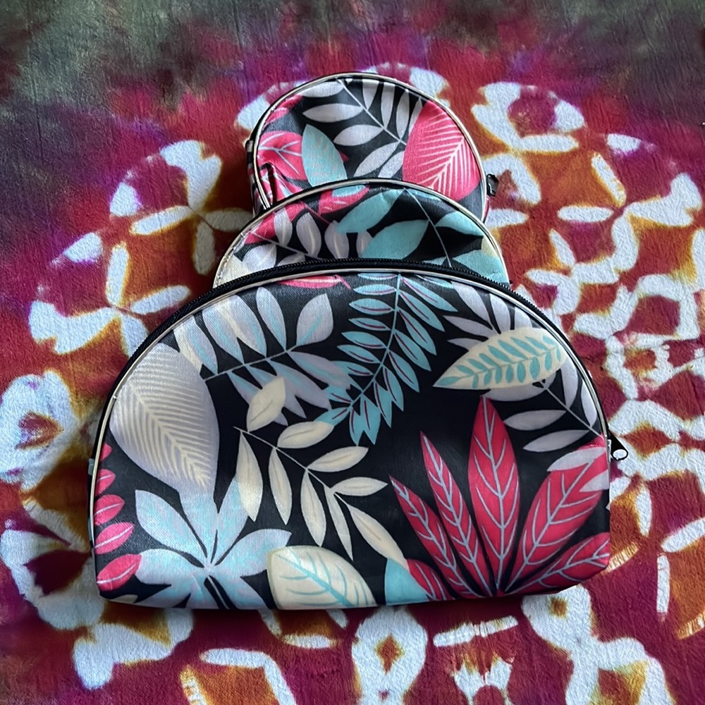 3 bags in 1- clutch, mini clutch, change purse